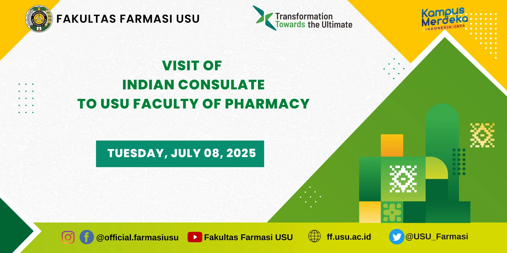 Visit of Indian Consulate to USU Faculty of Pharmacy